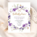 Recherche de souhaits pour le bébé invitations Floral