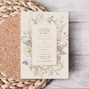 Recherche de couleur crème invitations Botanique