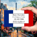 Recherche de professeur de langues cartes visite Français