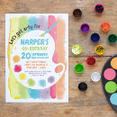Recherche de rainbow art party invitations Parti