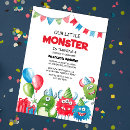 Recherche de monstre anniversaire invitations Moderne
