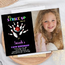 Recherche de bowling anniversaire invitations Girl