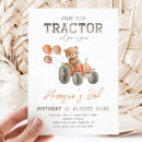 Recherche de tracteurs anniversaire invitations Partie tracteur