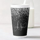 Recherche de lettrage noir tasses Monogramme