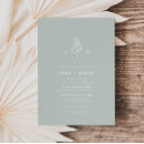 Recherche de vert sauge mariage invitations Botanique