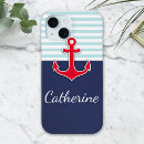 Recherche de ancre de marine iphone coques Bleu