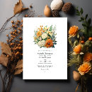 Recherche de orange chasseur invitations Floral