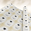 Recherche de or et blanc papier cadeau Diplômé