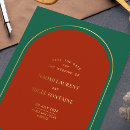 Recherche de rouge vert invitations Minimaliste