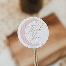 Zoek naar roze maan stickers Baby shower bevoordeelt