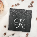 Recherche de lettres calligraphie dessous de verres Pour elle