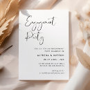 Recherche de noir et blanc fiançailles invitations Minimaliste