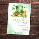Recherche de st patricks day party invitations Irlandais