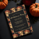 Recherche de motif halloween invitations Squelette