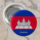 Recherche de drapeau du cambodge badges Patriotique