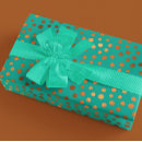 Zoek naar gold dots cadeaupapier Blauw