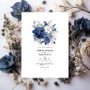 Recherche de bleu et argent invitations Floral