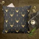 Recherche de cerf noir coussins Flocons de neige