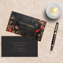 Recherche de floral rouge cartes visite Vintage