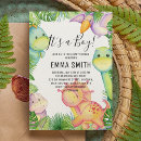 Recherche de dino baby shower invitations Jungle