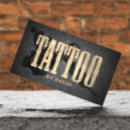 Recherche de tatoo visitenkarten Typographie