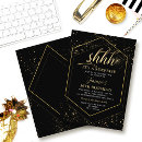 Recherche de géométrique anniversaire invitations Élégant