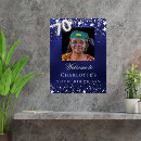 Zoek naar zilveren sterren posters Marineblauw