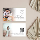 Recherche de photographie de mariage cartes visite Administrative professional