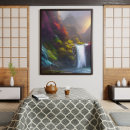 Recherche de montagnes art Coloré
