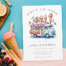 Recherche de ice cream cone invitations Voici le scoop
