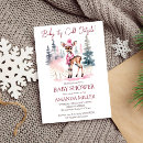 Zoek naar winter wonderland babyshower uitnodigingen Schattig