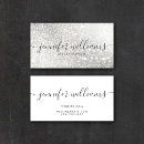 Recherche de ton argenté cartes visite Girly