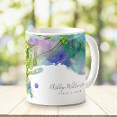 Recherche de marbre bleu tasses Aquarelle