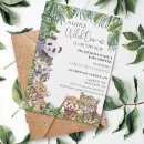 Zoek naar jungle babyshower uitnodigingen Tropisch