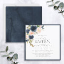 Recherche de bleu bébé baptême invitations Élégant