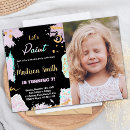 Recherche de partie peinture invitations Pour enfants