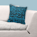 Recherche de multilingue coussins Typographie