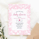 Recherche de peony baby shower invitations Élégant