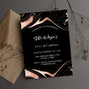 Recherche de marbre or invitations Élégant et moderne