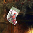 Recherche de cardinal rouge chaussette de noël Élégant