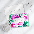 Recherche de magenta vœux cartes Pivoines