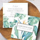Recherche de fleurs tropicales cartes visite Pour elle