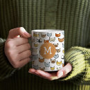 Zoek naar kattengezicht mokken Illustratie