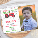 Zoek naar tractor birthday uitnodigingen For kids