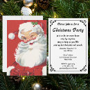 Recherche de père vintage noël invitations Santa claus