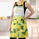 Recherche de citron tabliers Nom monogramme