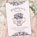 Recherche de de thé invitations Girly