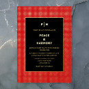 Recherche de noir rouge mariage invitations Glamour