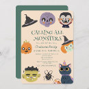 Recherche de monstre halloween invitations Enfants