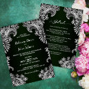 Recherche de vert et blanc mariage invitations Tout en un